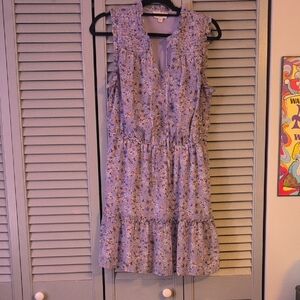 BeBop Lavender Tiered Ruffled Mini Sundress